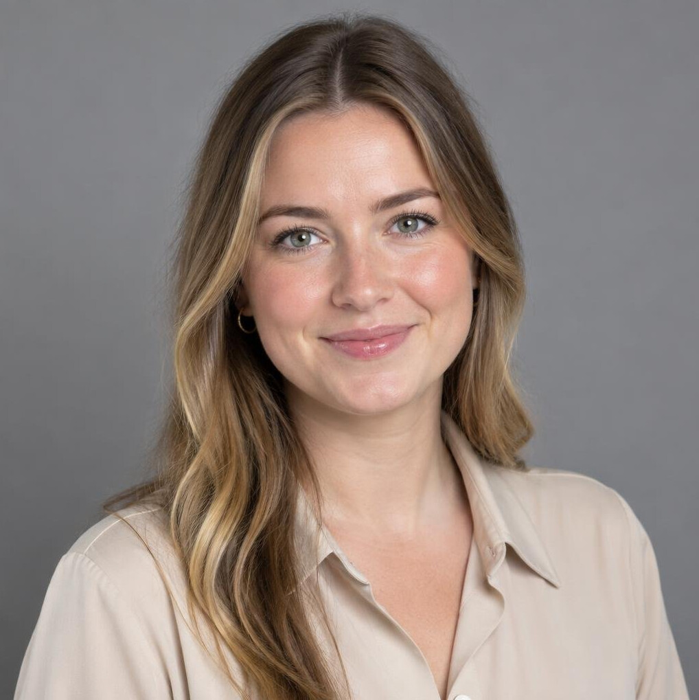 Studio portrait of a British female production coordinator